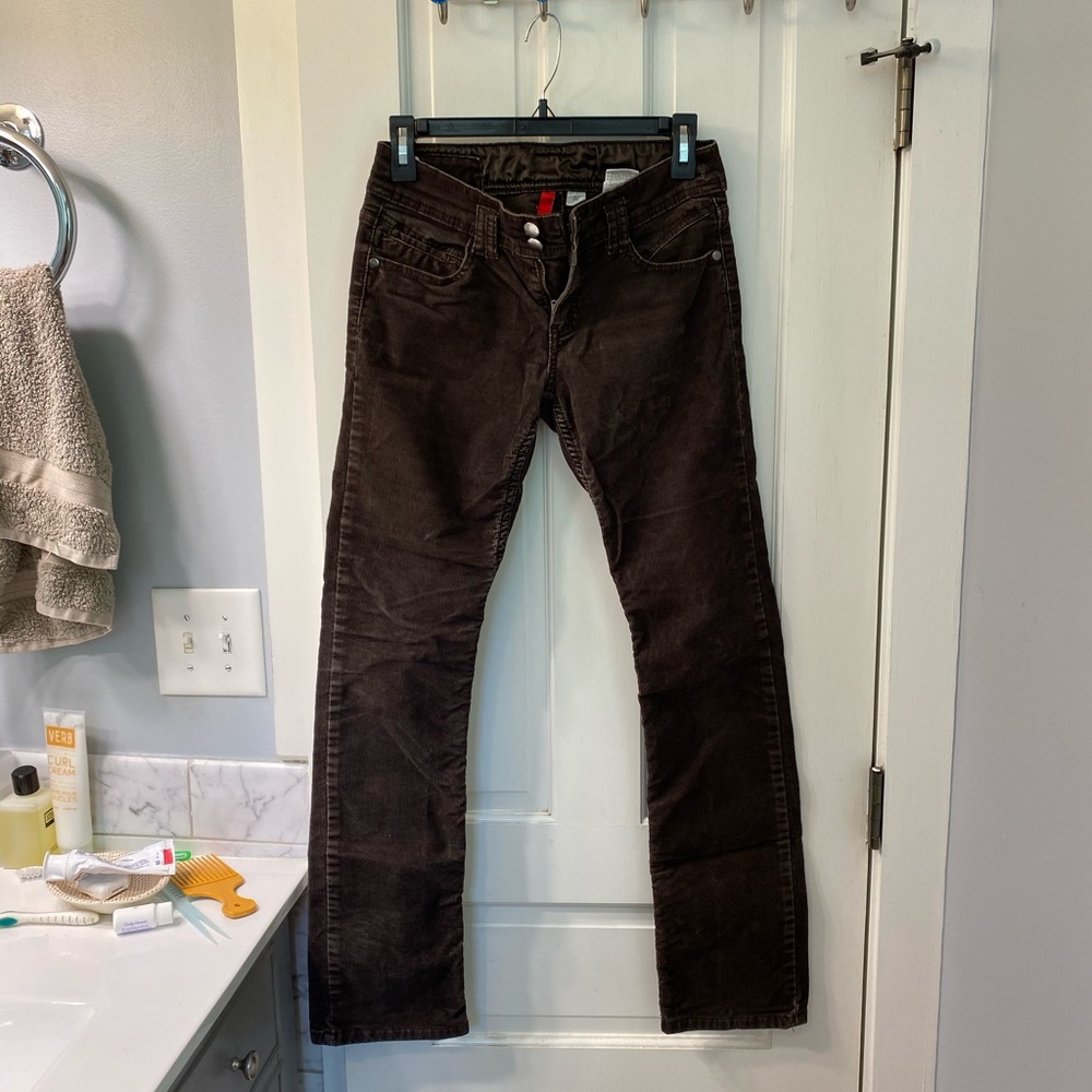 Dark brown H&M corduroy pants